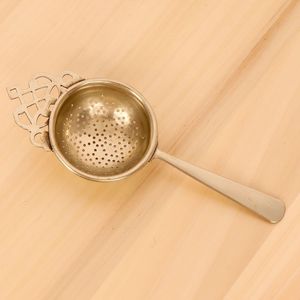 Infuseur à thé en cuivre avec poignée, filtre à mailles fines réutilisable pour thé en vrac, pour théière, tasse, maison, cuisine, hôtel, restaurant - Product Image 3