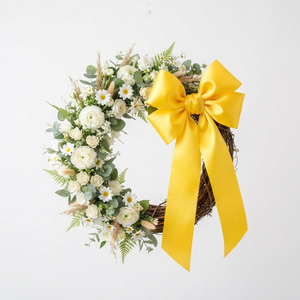Yellow 25mm Single Face Satin Ribbon Supplier 5 Rolls x 8 Meter Pack for Gift <b>Boxes</b> Floral Displays <b>Wedding</b> Presentation Styling - Product Image 4