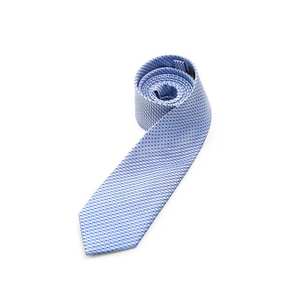 Cravate en soie tricotée texturée pour hommes, à pois, avec logo personnalisé imprimé, cravate de mode formelle pour mariage, pour garçons d'honneur - Product Image 1