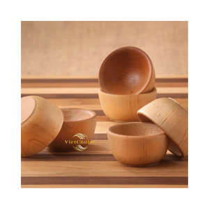 Luxury Handcrafted Eco-Friendly <b>Disposable</b> Wooden Bowl Minimalist Style Salad Serving Platter <b>Tableware</b> for High End Resorts - Product Image 5