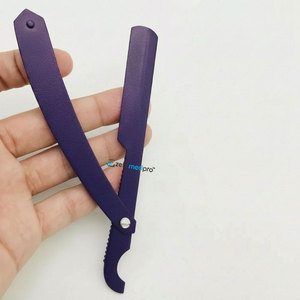 Rasoir droit turc professionnel de haute qualité en acier inoxydable blanc / Rasoir turc / Rasoir à lame unique turc - Product Image 4