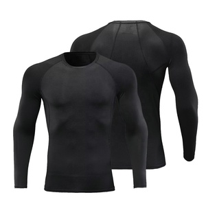 Wholesale Custom Soft Crewneck Long Sleeve <b>Compression</b> <b>Shirt</b> <b>Men</b> Quick Dry Fitness <b>Compression</b> Gym <b>Shirt</b> - Product Image 3