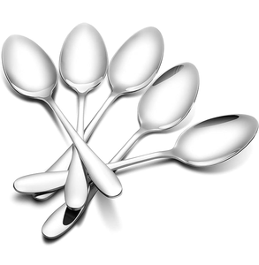 Eco-Friendly Stainless Steel Dessert <b>Spoon</b> Elegant Long Handle Mirror Polish Camping Coffee Use Steel Dessert <b>Spoon</b> - Product Image 6