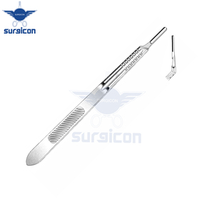 Mango de bisturí n.° Manija quirúrgica reutilizable de acero inoxidable sólido en ángulo de 4L, compatible con No. Cuchillas de 20, 21, 22, 23 y 24 pulgadas - Product Image 6