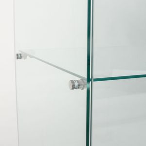 Vetrina Nera a Due Ante con 5 Ripiani per Casa o Ufficio - Product Image 4