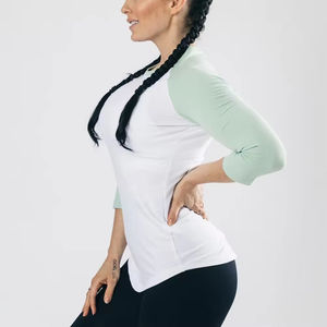 เสื้อยืดผู้หญิงแขนยาว คอกลม เสื้อยืดพื้นฐาน ไซส์ใหญ่ เสื้อยืดแขนยาวเต็มตัว สำหรับแฟชั่นผู้หญิง - Product Image 3