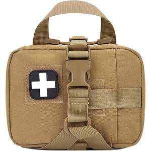 Bolsa de emergencia portátil con diseño de cuero impermeable para accesorios médicos y gestión de suministros de primeros auxilios - Product Image 4