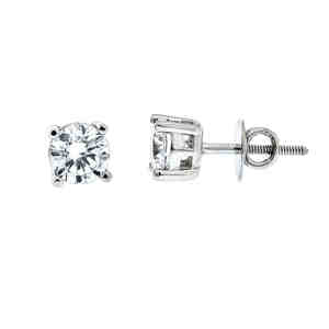 sparkling high carbon diamond 925 sterling <b>silver</b> <b>stud</b> earrings luxury women jewelry for wedding graduation religious events - Product Image 2