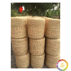 Round Rattan <b>Floor</b> <b>Cushion</b> Pad Bohemian Style Handmade Natural Fiber <b>Outdoor</b> Indoor Decor Living Room Use - Product Image 4