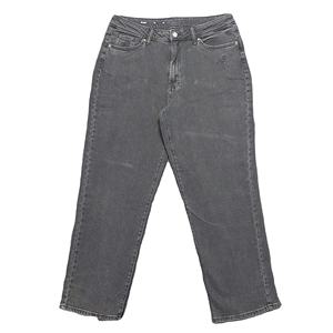 Pantalones vaqueros rectos lavados de talla grande y cintura alta con diseño personalizado para mujer de calidad superior, pantalones vaqueros ajustados a la moda para mujer - Product Image 2