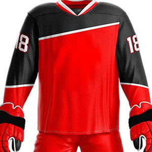 Tissu athlétique doux avec propriétés d'évacuation de l'humidité, coupe confortable pour les entraînements, les matchs et l'uniforme de hockey sur glace. - Product Image 4