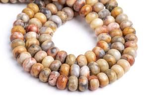 ลูกปัดหินอาเกตสีส้มธรรมชาติทรงรอนเดล เกรดพรีเมียม สำหรับทำเครื่องประดับ DIY สร้อยข้อมือ สร้อยคอ - Product Image 4