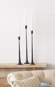 Rustic <b>Black</b> Iron Taper Candle Holder Set Handmade Tall Metal <b>Candlestick</b> Stand Decorative Candle Holder for Home Decorative Use - Product Image 3