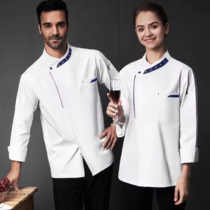 Veste de chef professionnelle à manches longues pour restaurant, uniforme de cuisine pour hommes, veste de cuisinier, cuisine, boulangerie - Product Image 3