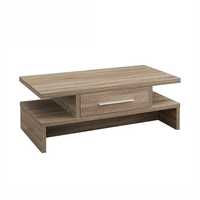 Table basse capsule en chêne massif Japandi |   Table basse en bois de profil bas et de grande longueur |   Meubles design minimalistes en chêne naturel