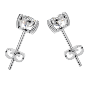 Bijoux de luxe, testeur de diamants, prix de gros, D Oval Moissanite, serti de diamants, boucles d'oreilles classiques en or 14 carats, fermoir à vis, cadeau - Product Image 4