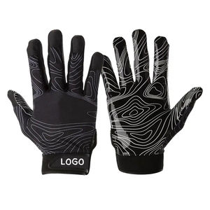 Guantes de Fútbol Americano de Alta Adherencia, Duraderos, Transpirables, Ligeros, Ajuste Cómodo, Costuras Reforzadas para Entrenamiento y Partido - Product Image 1