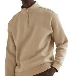 Sweat-shirt Homme Hiver Chaud à Demi-Zip Personnalisé à Prix Abordable / Sweat-shirt Homme Uni à Demi-Zip Décontracté le Plus Vendu - Product Image 4