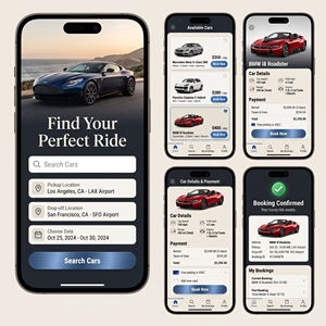 Application de location de voitures avec localisation &amp;   Intégration de la carte - Product Image 1