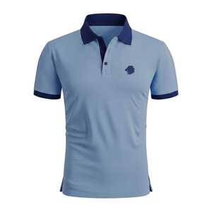 Polos Casuales de Verano para Hombre, Estilo Limpio, Polos Relajados para el Día a Día - Product Image 1