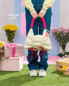 Sac fourre-tout pour femme Hody toutes saisons, grande capacité, matériau crinkle premium, fermeture à glissière, poche intérieure - Série Celeva - Product Image 1