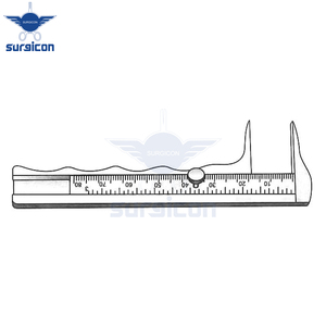 Calibrador Jamison de 10 cm / 4 Pulgadas, Instrumento de Medición y Examen, Precisión en Acero Inoxidable, Herramienta de Medición Médica y Quirúrgica - Product Image 5