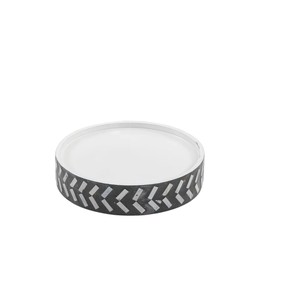 Phenomenal mother of pearl <b>cake</b> <b>stand</b>, black arrow shell flat display plate <b>set</b> with white surface for sweets - Product Image 3