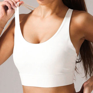 2026 Women’s <b>Leopard</b> <b>Print</b> Plus Size Fitness Bra Deep V Neck Cross Back Strappy Yoga Workout <b>Top</b> Removable Pads Breathable <b>High</b> - Product Image 5