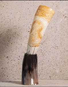 Chope en corne de buffle viking authentique, sculptée à la main, idéale comme cadeau pour lui - Product Image 3