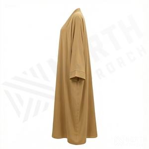Abayas para Mujer al por Mayor, con Logotipo y Tallas Personalizadas Según las Demandas del Cliente, Kaftán Musulmán Abierto por Delante, Vestido Islámico Modesto, Ropa de Moda al por Mayor - Product Image 3