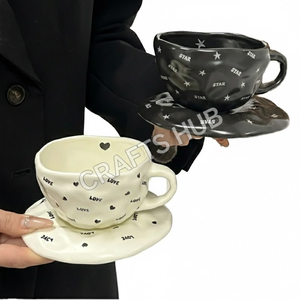 แก้วเซรามิคลายหินอ่อนคลาสสิกขนาด 200 มล. - ใช้กับเครื่องล้างจานและไมโครเวฟได้ ผลิตโดย Crafts Hub - Product Image 3