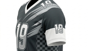 Jersey de Fútbol Americano Corto con Estampado Elegante, Personalizable (OEM), Ropa Deportiva Ajustada de Alta Calidad, 100% Poliéster de Secado Rápido - Product Image 3