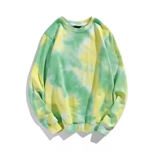 Sudadera para hombre con hombros caídos y lavado ácido, personalizable, lisa, de cuello redondo, mezcla de algodón, estilo oversize - Product Image 3