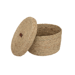 Paniers de rangement en jonc de mer tressé avec couvercle, prix de gros attractif, fabriqués au Vietnam - Product Image 2