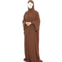 Robe Modeste en Tissu Nida Personnalisée en Gros, Nouveau Modèle Abaya Pakistan pour Femmes, Robe Abaya Musulmane en Gros Dubaï