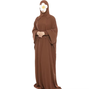 Vestido Modesto de Tela Nida con Diseño Personalizado al por Mayor, Nuevo Modelo de Abaya Pakistaní para Mujer, Vestido Abaya Musulmán al por Mayor de Dubái - Product Image 3
