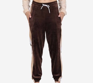 Ensemble pantalon et sweat à capuche en velours épais uni pour femme, décontracté, 2 pièces, pour l'automne et l'hiver, 100% polyester, séchage rapide - Product Image 4