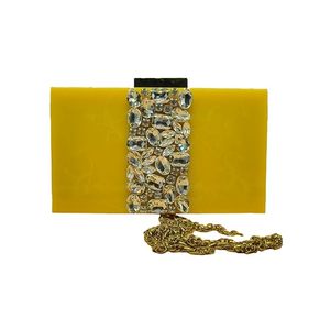 Clutch bag Hand Bag Acrylic Clutch for Women Bridal Clutch with Removable Gold Chain Strap Marble Purse Floral Clutch Bag For Wo - Product Image 1