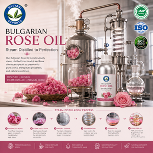 Bulgarian Rose <b>Essential</b> <b>Oil</b> 1 KG Rosa Damascena Flower <b>Oil</b> 100% Pure & Natural Premium Floral Botanical Ingredient - From India - Product Image 3