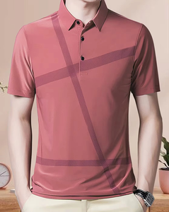 Camiseta Polo de Manga Corta para Hombre, Corte Ajustado, Cómoda y Transpirable, Cuello Camisero / Camiseta Polo Lisa Personalizada a Precio de Fábrica - Product Image 3