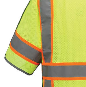 Gilet de sécurité réfléchissant léger pour hommes, haute visibilité, multi-poches, tissu en maille respirant pour uniformes de sécurité professionnels - Product Image 6