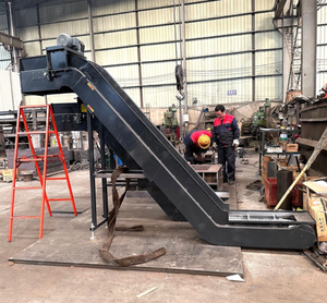 Alat mesin CNC sabuk sekrup Spiral konveyor Chip dengan tangki - Product Image 6