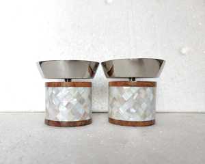 Brûleur d'encens artisanal en nacre et bois de santal, écologique, design arabe, pour mariages religieux, décoration du Ramadan - Product Image 1