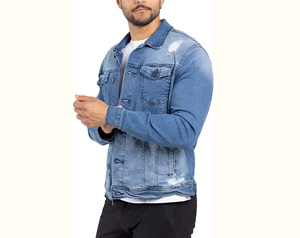 Chaqueta vaquera de mezclilla elegante al por mayor para hombre, chaqueta vaquera cálida de invierno con personalización, chaqueta vaquera de mezclilla de última tendencia para hombre - Product Image 2