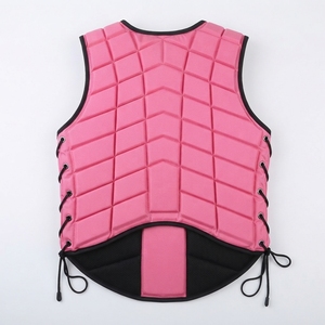 Chaleco Protector Ecuestre Ligero y Acolchado con Cierre Frontal y Cordones Laterales Ajustables para Entrenamiento de Equitación - Product Image 2