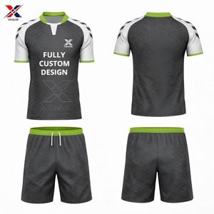 Camisetas Deportivas Cortas Ligeras con Estampado por Transferencia de Calor, Transpirables, de Secado Rápido, 100% Poliéster, Uniforme de Fútbol Profesional OEM - Product Image 3