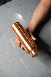 กระติกน้ำทองแดงตีลายแบบดั้งเดิมพร้อมฝาปิด - Product Image 5