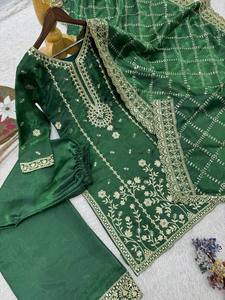 Presernting New Ready To Wear Spacial Fancy Design Heavy Embroidery And Sequence Work <b>Top</b> - Plazzo With Dupatta - Product Image 5