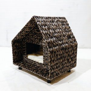 Hot Sales Iron Frame PE Rattan Pet House Classic Villa Style Indoor Cat <b>Bed</b> Small Size Durable All Seasons Use - Product Image 5