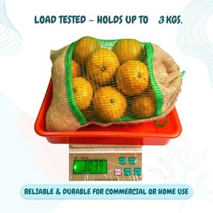 Sac en jute durable avec cordon de serrage, 30*28 cm, respirant, pour courses et produits frais (fruits et légumes), capacité 3 KG - Product Image 6